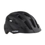KASK LAZER COMP DLX UNI MAT BLACK+SIATKA+LED
