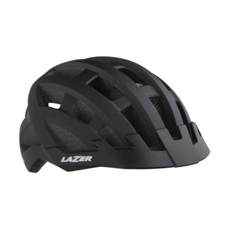 KASK LAZER COMP DLX UNI MAT BLACK+SIATKA+LED