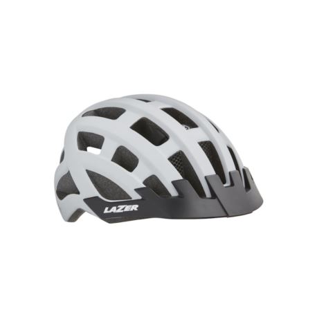 KASK LAZER COMP DLX UNI MAT WHITE+SIATKA+LED
