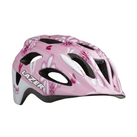 KASK LAZER P'NUT PINK FLOWERS+SIATKA
