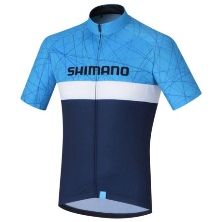 KOSZULKA SHIMANO TEAM JERSEY L NAVY