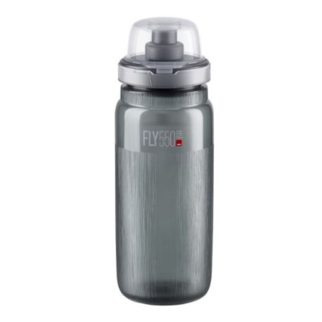 BIDON ELITE FLY TEX MTB 550ML CLEAR GREY